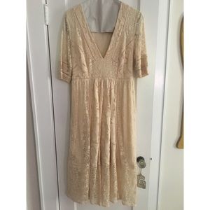 Gorgeous pale pink Free People boho dress